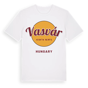 Vasvár cirkel t-shirt – ekologisk bomull t-shirt från Pinshirt