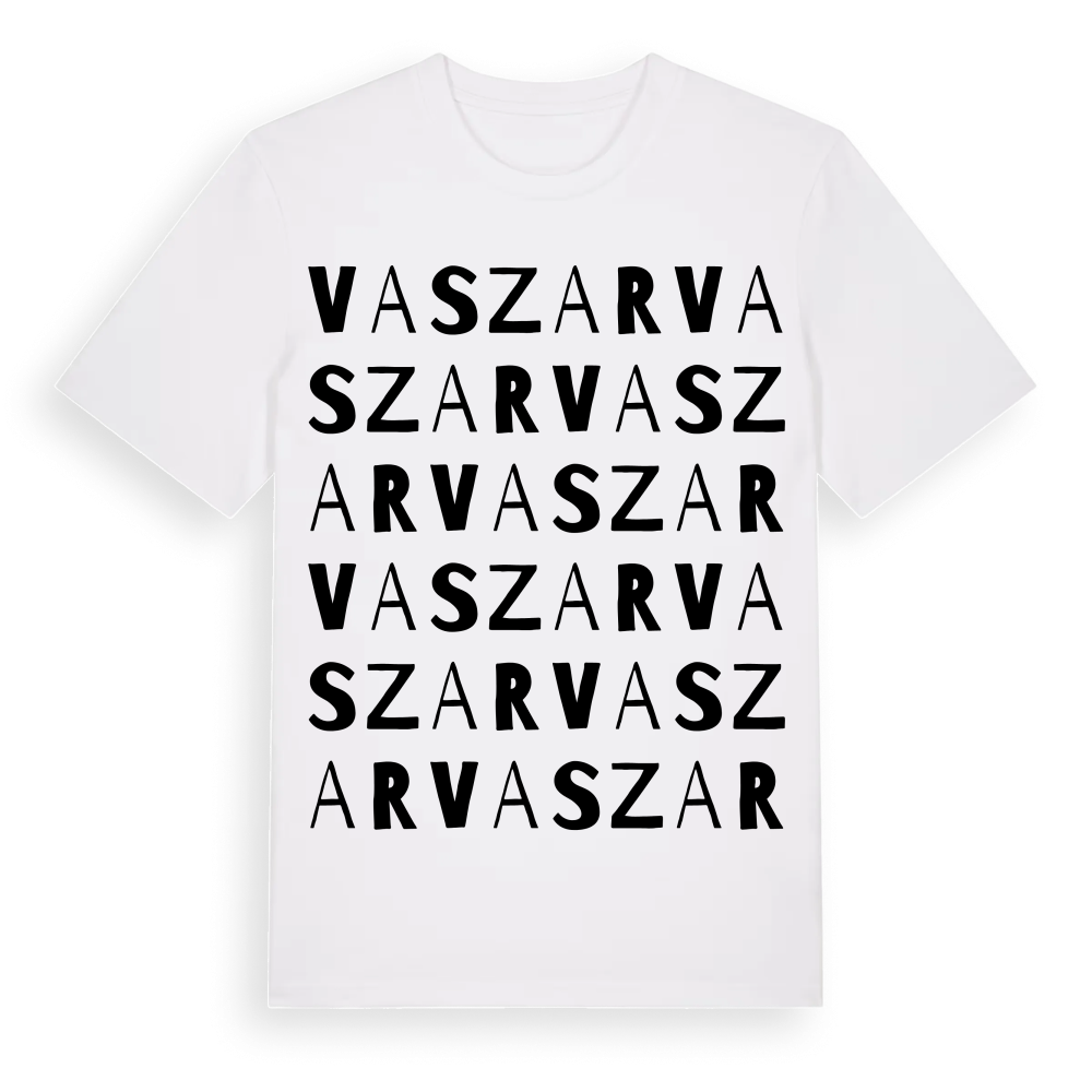 Vaszar ordlek t-shirt – White, i miljö