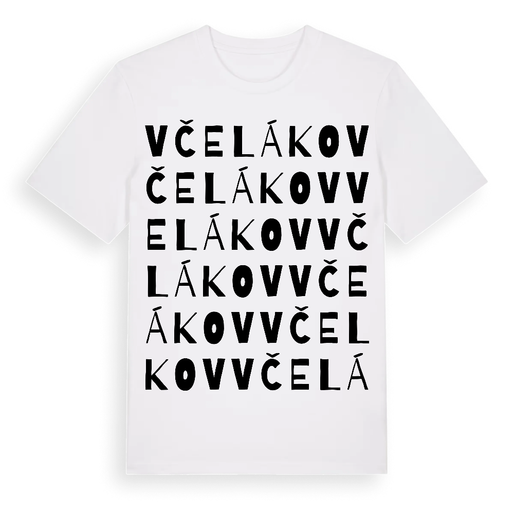 Včelákov ordlek t-shirt – White, i miljö