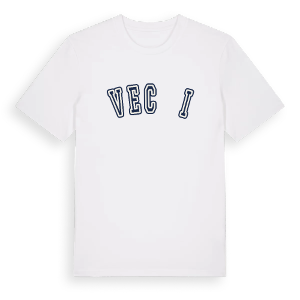 Vecāķi college t-shirt – ekologisk bomull t-shirt från Pinshirt
