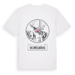 Vecmīlgrāvis t-shirt – ekologisk bomull t-shirt från Pinshirt