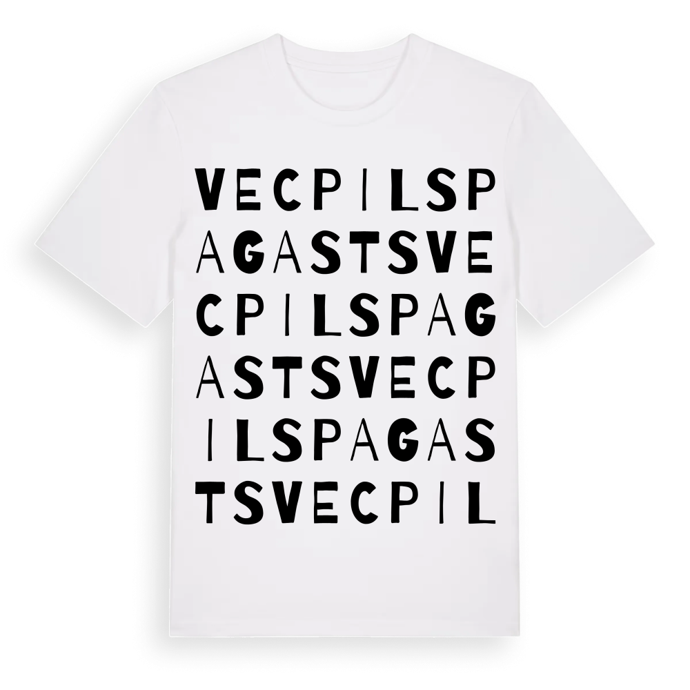 Vecpils pagasts ordlek t-shirt – White, i miljö