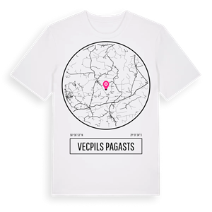 Vecpils pagasts t-shirt – ekologisk bomull t-shirt från Pinshirt