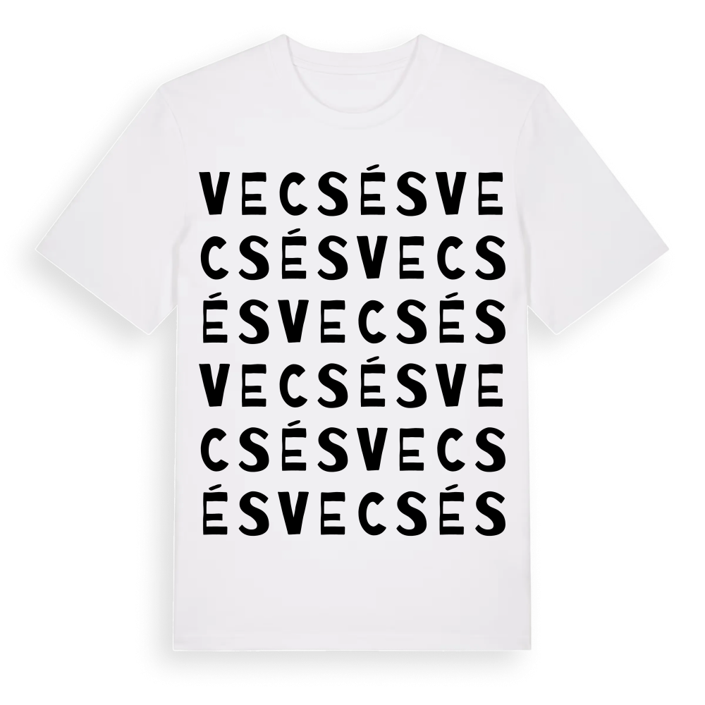 Vecsés ordlek t-shirt – White, i miljö