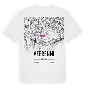 Veerenni karta t-shirt – ekologisk bomull t-shirt från Pinshirt