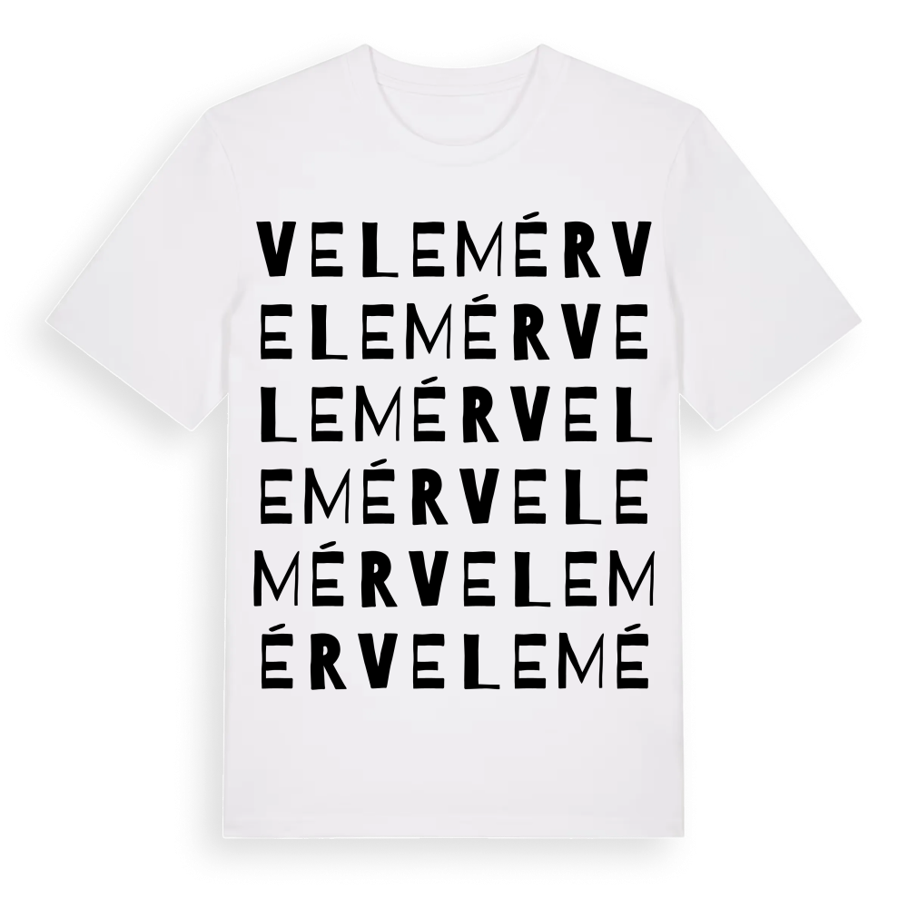 Velemér ordlek t-shirt – White, i miljö
