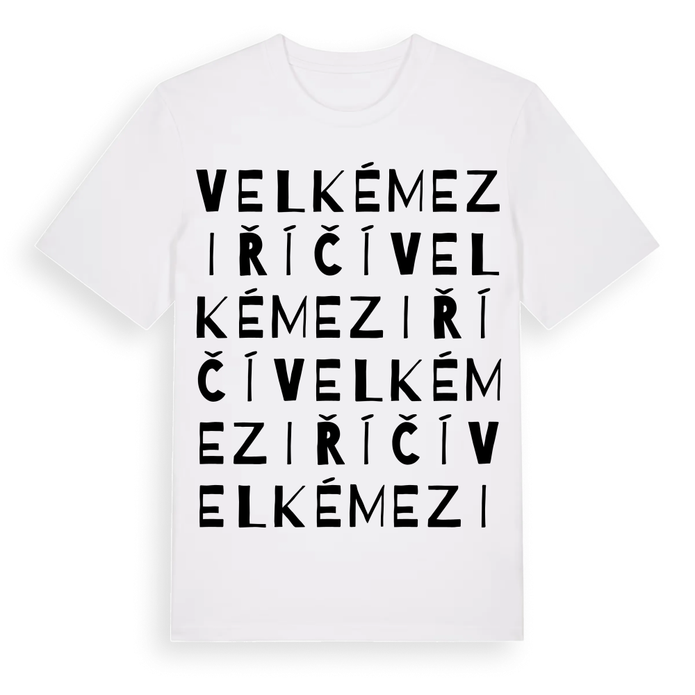 Velké Meziříčí ordlek t-shirt – White, i miljö