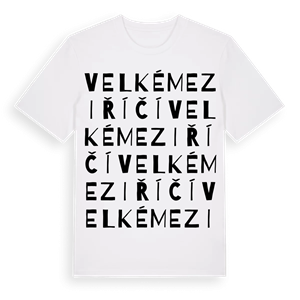 Velké Meziříčí ordlek t-shirt – ekologisk bomull t-shirt från Pinshirt