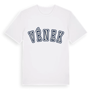 Vének college t-shirt – ekologisk bomull t-shirt från Pinshirt