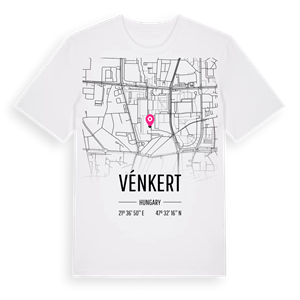 Vénkert karta t-shirt – ekologisk bomull t-shirt från Pinshirt