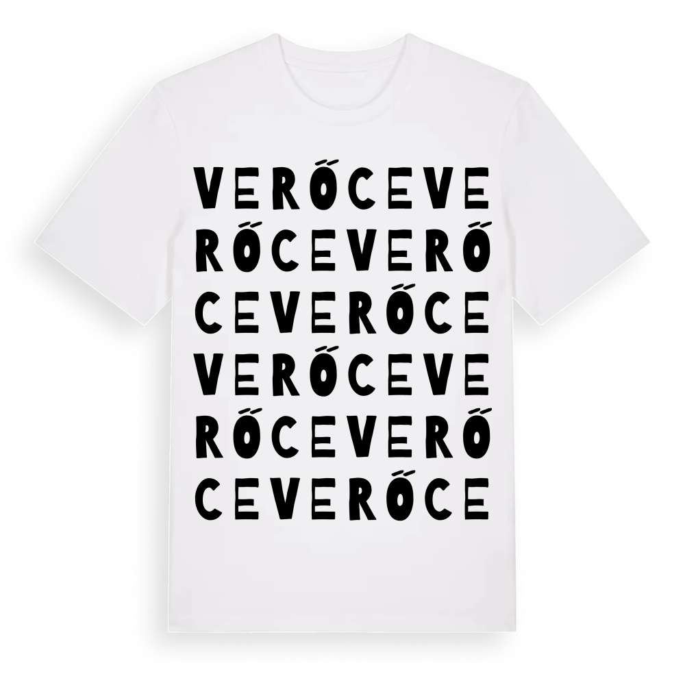 Verőce ordlek t-shirt – White, i miljö
