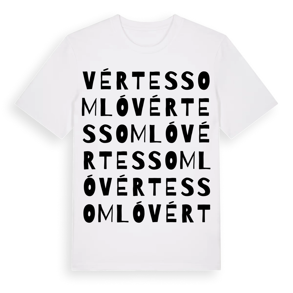 Vértessomló ordlek t-shirt – White, i miljö