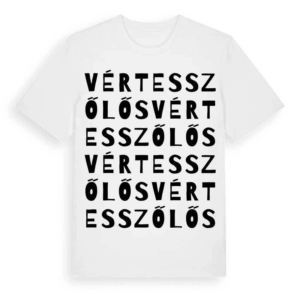 Vértesszőlős ordlek t-shirt – White, i miljö