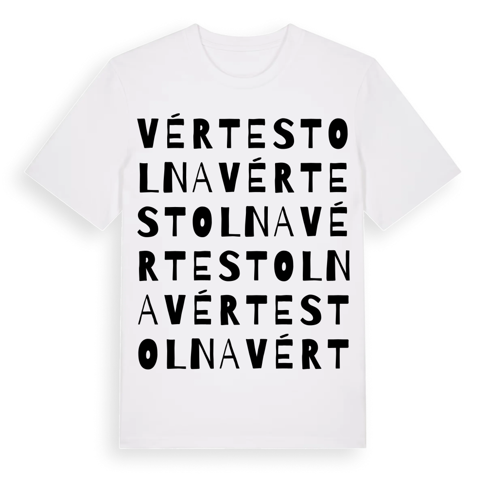 Vértestolna ordlek t-shirt – White, i miljö