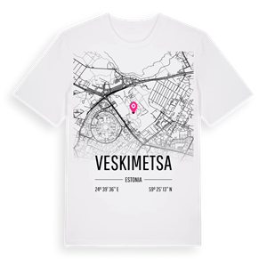 Veskimetsa karta t-shirt – ekologisk bomull t-shirt från Pinshirt