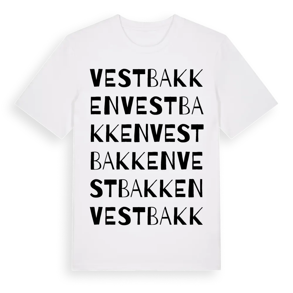 Vestbakken ordlek t-shirt i miljö