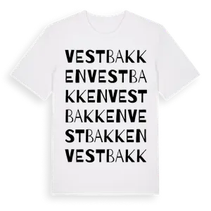 Vestbakken ordlek t-shirt – ekologisk bomull t-shirt från Pinshirt
