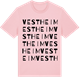 Pink Cotton t-shirt med Vestheim ordlek t-shirt