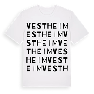 Vestheim ordlek t-shirt – ekologisk bomull t-shirt från Pinshirt