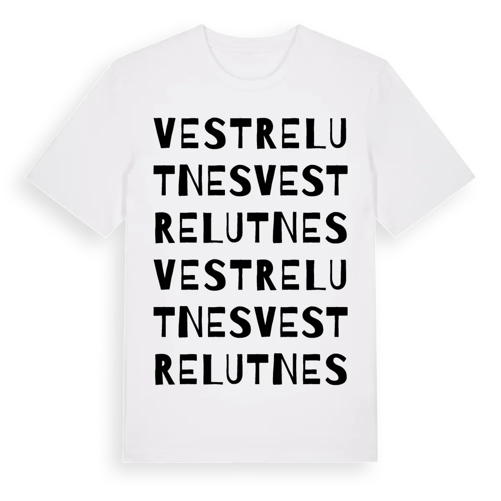 Vestre Lutnes ordlek t-shirt i miljö