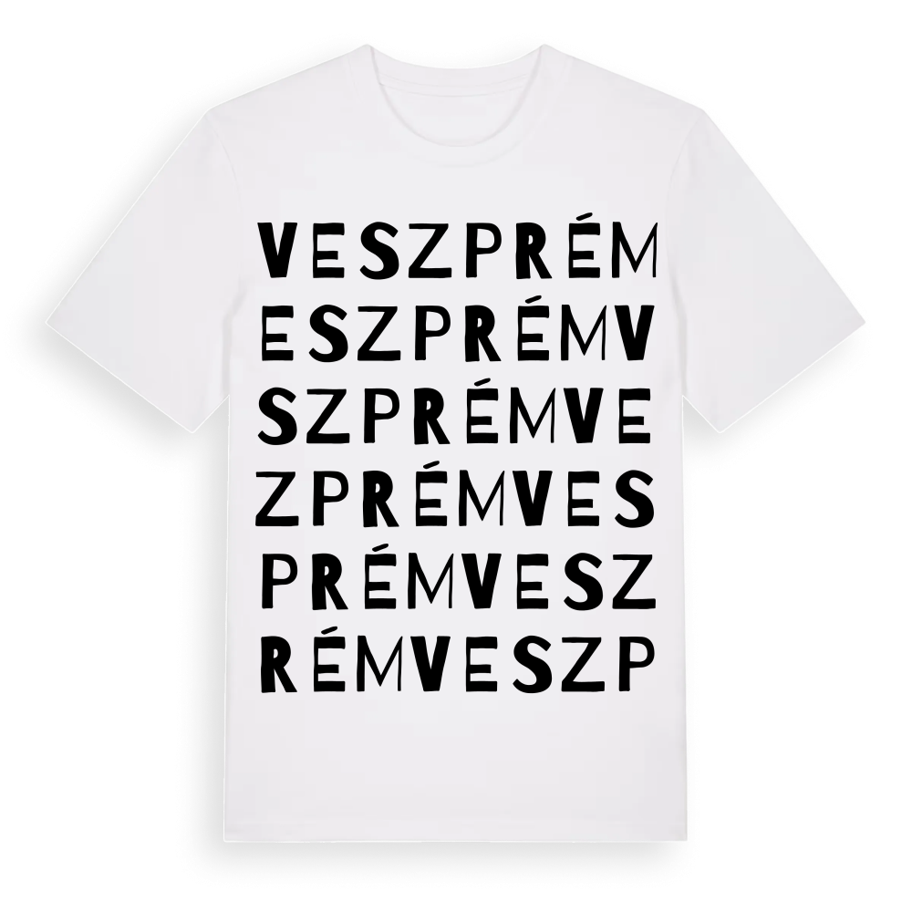 Veszprém ordlek t-shirt – White, i miljö