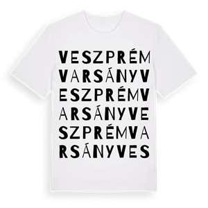 Veszprémvarsány ordlek t-shirt – ekologisk bomull t-shirt från Pinshirt