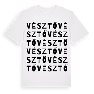 Vésztő ordlek t-shirt – ekologisk bomull t-shirt från Pinshirt