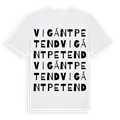 Vigántpetend ordlek t-shirt