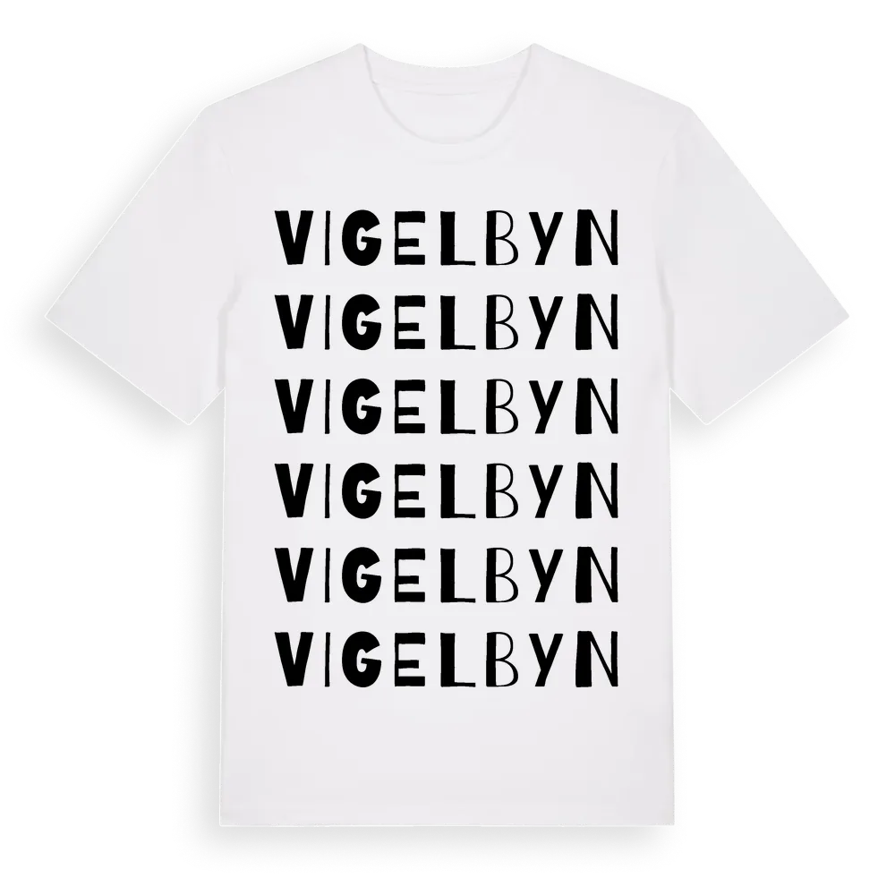 Vigelbyn ordlek t-shirt i miljö