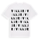 White t-shirt med Vikkuri ordlek t-shirt