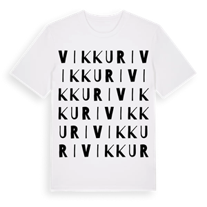 Vikkuri ordlek t-shirt – ekologisk bomull t-shirt från Pinshirt