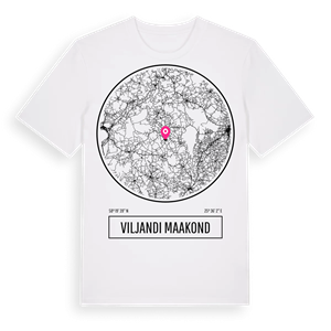 Viljandi maakond t-shirt – ekologisk bomull t-shirt från Pinshirt
