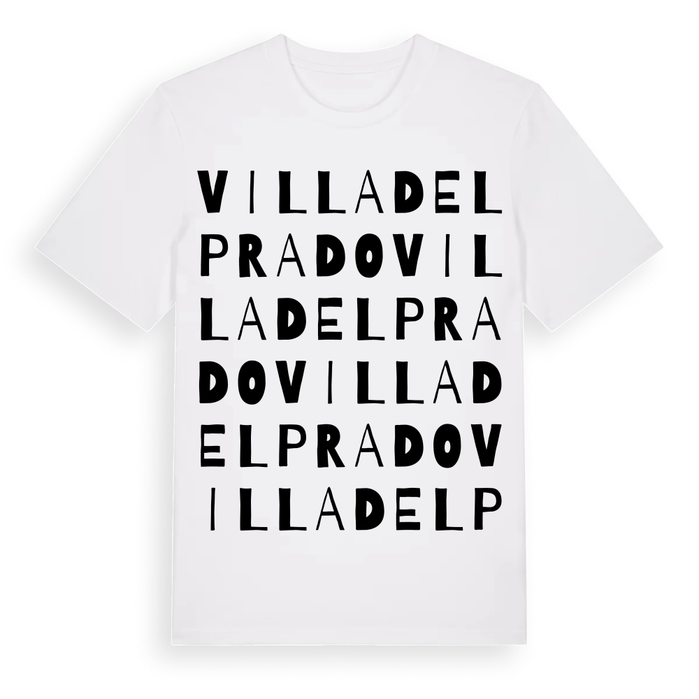 Villa del Prado ordlek t-shirt – White, i miljö