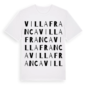Villafranca ordlek t-shirt – ekologisk bomull t-shirt från Pinshirt