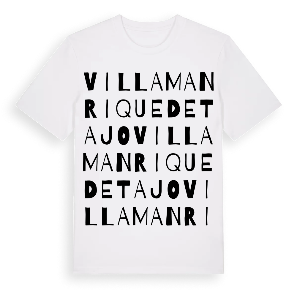 Villamanrique de Tajo ordlek t-shirt – White, i miljö