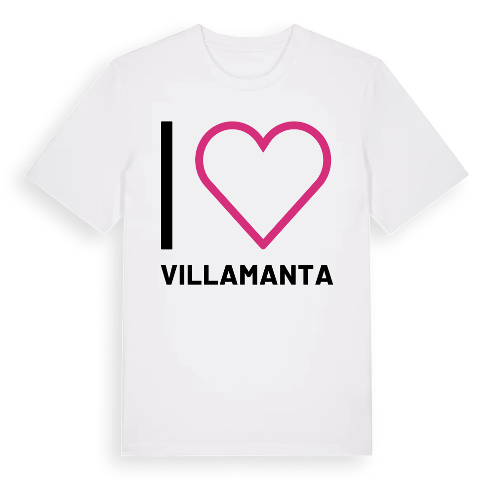 Jag älskar Villamanta t-shirt stort tryck – White, i miljö