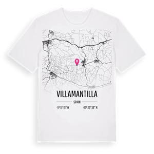 Villamantilla karta t-shirt – ekologisk bomull t-shirt från Pinshirt