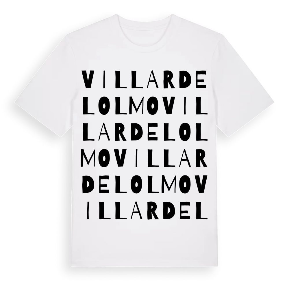 Villar del Olmo ordlek t-shirt – White, i miljö