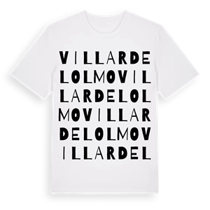 Villar del Olmo ordlek t-shirt – ekologisk bomull t-shirt från Pinshirt