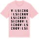 Pink Cotton t-shirt med Vilsberg ordlek t-shirt