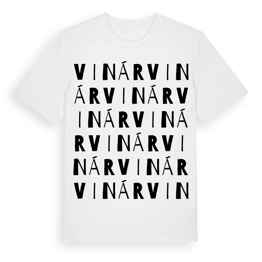 Vinár ordlek t-shirt – White, i miljö