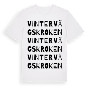 Vintervägskroken ordlek t-shirt – ekologisk bomull t-shirt från Pinshirt