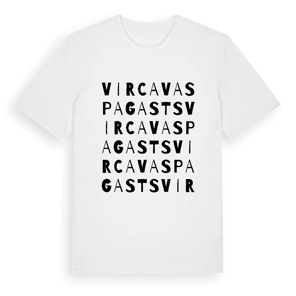 Vircavas pagasts ordlek t-shirt – White, i miljö