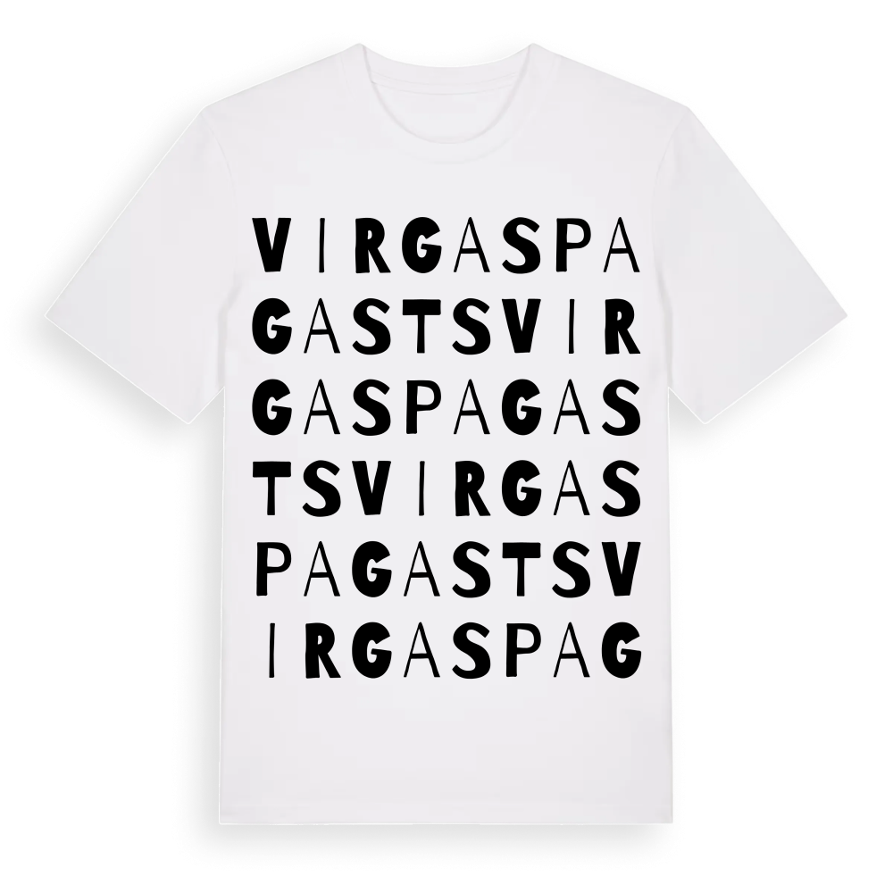Virgas pagasts ordlek t-shirt – White, i miljö