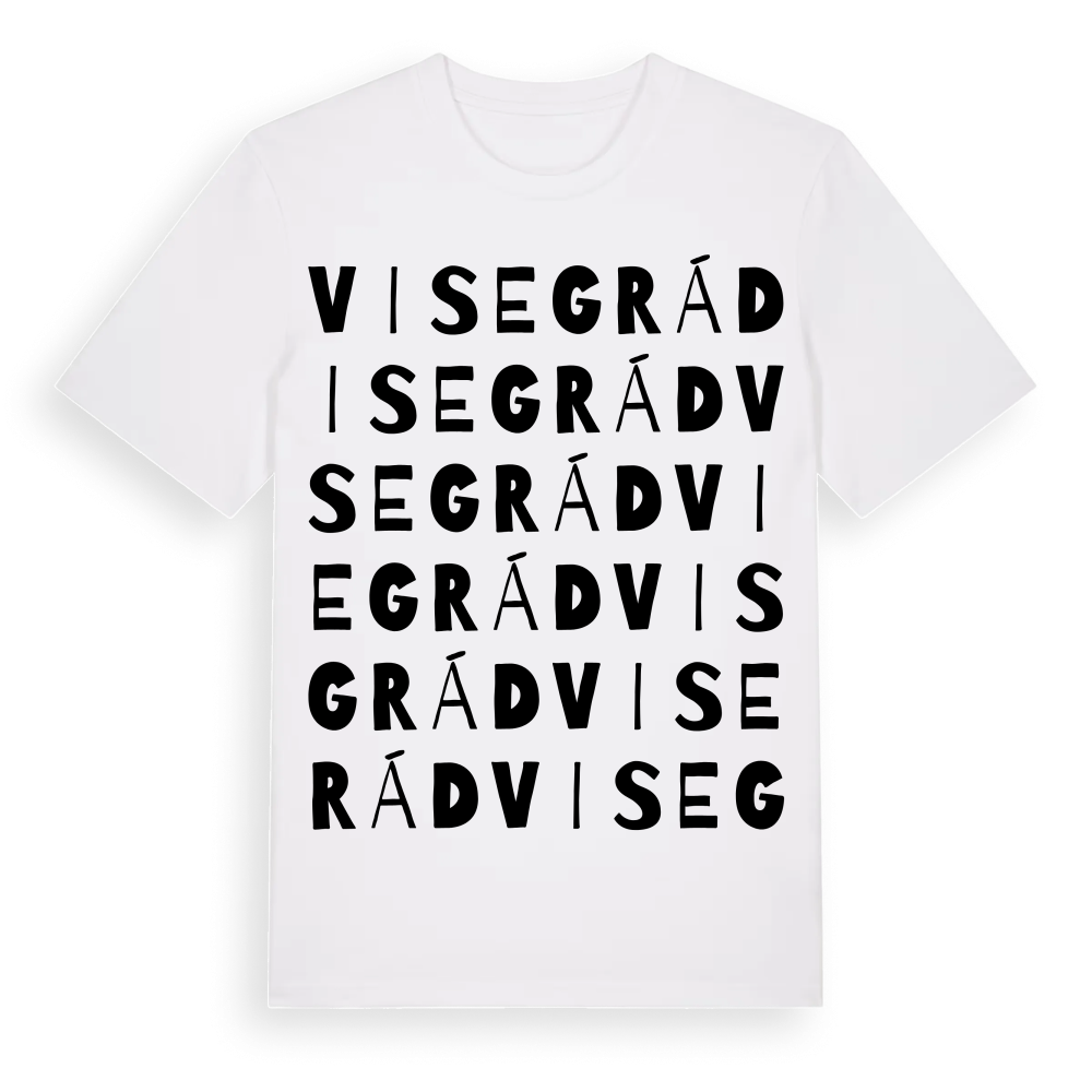Visegrád ordlek t-shirt – White, i miljö