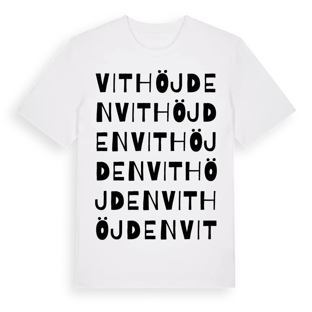 Vithöjden ordlek t-shirt i miljö