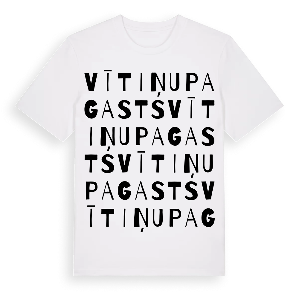 Vītiņu pagasts ordlek t-shirt – White, i miljö