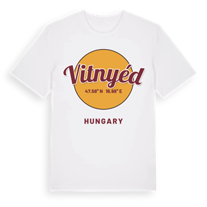 Vitnyéd cirkel t-shirt – ekologisk bomull t-shirt från Pinshirt