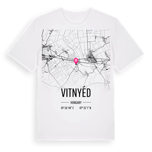 Vitnyéd karta t-shirt – ekologisk bomull t-shirt från Pinshirt