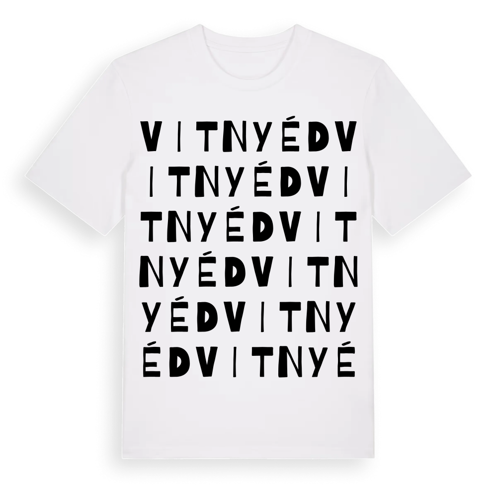 Vitnyéd ordlek t-shirt – White, i miljö